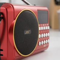 Carry Strap Multi-Band Bluetooth Radio Display Window Home Electronics USB Cable Sound Gadget Battery Powered