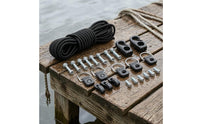 Stainless Steel Kayak Elastic Cord Kit Hook and Loop Set Elastic Cord Hardware Kit Mounting Parts Outdoor Gear High Elasticity