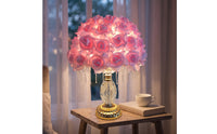 Floral Table Lamp  Decorative Floral Lamp Soft Lighting for Bedside
