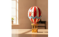 Hot Air Balloon Ornament Festive Sculpture Glittered for Wedding