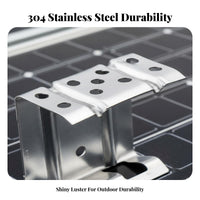 Rustproof Stainless Steel Solar Drainage Clip Prevents Dust Accumulation Solar Panel Drainage Clip Weather Resistant Anti-Clogging for Maintenance Technicians, Property Owners, DIY Enthusiasts, Outdoor, Rooftops, RV Roofs
