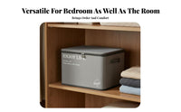 Fastener Ed Clothes Storage Bin Allergen-Resistant-Resistant Foldable Textile Storage Box Stackable Clothes Organizer Large