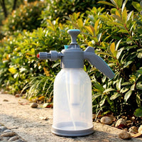 Spray Bottle and Garden Sprayer for Car Cleaning, 2L Capacity Pressure Sprayer for Car Wash, Manual Pump with Car Foam Nozzle, Safety Valve