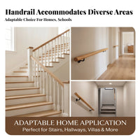 vertical surfaceMounted grasp bar Rail European and elegance Stair Railing Non-Slip Surface Home Fixture for Elderly Women, Staircase, Kindergarten, Hallway