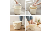 Bucket Multipurpose Bucket with Handle Portable Pail for Homeowners, Students, Washroom, Laundry, Dorm Rooms