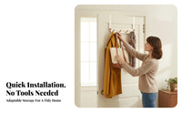 Over-the-Door Organizer hardwaretoolno-drill Installation hanger Rack High Load Capacity for Homeowners