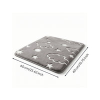 2 Pieces Cloud Bath Mat Luminous Bathroom Rug Comfortable for Children