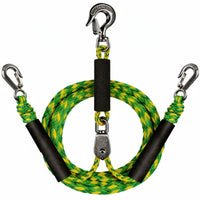 Marine Tow Rope Heavy Duty Boat Tow Strap Stainless Steel Clips Docking Line for Boating, Watersports