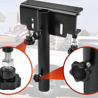 Truck Bed Flagpole Mount Rust-Resistant Truck Bed Flagpole Holder Coated Bracket for Tailgating, Campsite