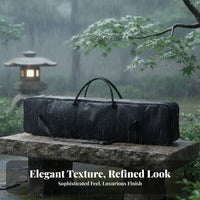 Padded 7-Compartment Flute Bag Water 76cm Instrument Bag Bamboo Flute Case Two Carry Choices Chinese Dizi Carrying Case