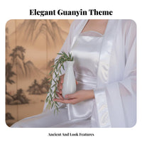 Guanyin Bodhisattva Costume Detailed Artistic Adventure to the West Costume Chinese Deity Cosplay Set for Adults, Cosplayers, Halloween