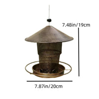 Hanging Bird Feeder Sturdy Bird Feeder with Tray Weather Resistant for Garden