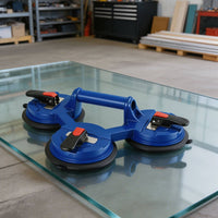 Single-Button Air Release Triple Suction Cup Lifter 3 Cup Vacuum Lifter Construction Tool for Installers, Workers