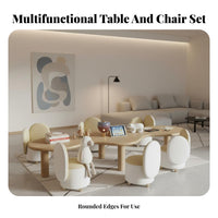 Kids Table and Chair Set Multifunctional Design Kids Study Desk and Chair Multi-Function children's Activity Table for Children, Girls, Daycare