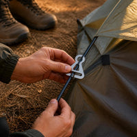 Tent Pole Connector Triangle Plate Wind Rope Buckle Awning Rod Holder