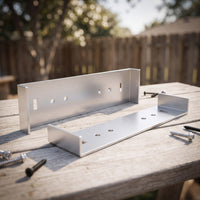 2 Pieces Mailbox Mounting Bracket Aluminum Mailbox Bracket with Screws Hardware Heavy-Duty Universal for Outdoor