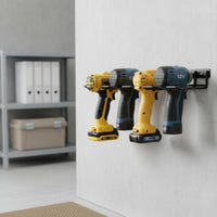 Wall Mount Drill Holder Space-Saving Sturdy Duty Drill Holder Electric Tool Organizer Shelf Upgraded Design for Workshop