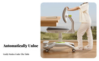 Height Adjustable Ergonomic Student Posture Chair Adaptive Double spine supportrest Ergonomic Splitspine support Chair Stable Base children's Furniture Soft Padded for Students, Kids 6-12, Parents, Studying, schoolwork, Study Room, Bedroom