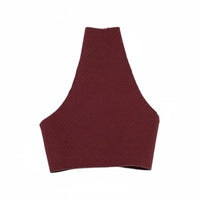 Backless Halter Textile Material High Neck Short Top fit 1/6 Scale Clothes