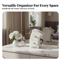 Creative Design Whimsical Character Organizer Multifunctional 2-Drawer Desktop Storage Space-Saving for Women, Vanity, Entryway, Bedroom