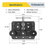 Brake Line Straightener Sturdy Rollers Tubing Straightener Portable