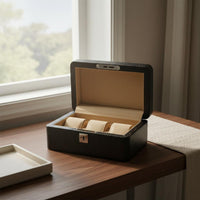 Watch Collection Display Case Wooden Frame Carbon Fiber Watch Case Individual Organizer Perfect Gift Dirt-Resistant-Resistant