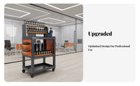 Heavy Duty Machining Center Tool Trolley Long-Lasting Mobile CNC Tool Trolley Locking Wheels Workshop Furniture Large Capacity for Machinists, Manufacturers, Mechanics, Factory, Warehouse, Garage