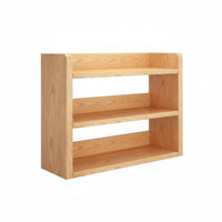 Space-Saving Desktop Bookshelf Simple Design Multi-Tier Desk Hutch Stable Construction Tabletop Rack Easy Assembly for Students, Home Users, Homeowners, Study Room, Bedroom