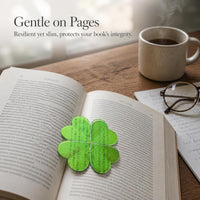 Cute Four-Leaf Clover Transparent Acrylic Bookmark for Students