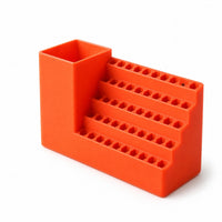 Molded One-Piece Screwdriver Bit Storage Holder ABS Plastic 6.35 Mm Bit Holder Open-Top