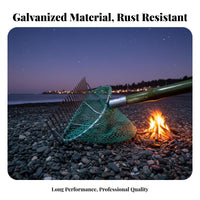 Clam Digging Rake Rust-Resistant Clam Rake Hand-Welded Harvesting Tool for Beachcombers, Beach, Coastal Flats, Seaside