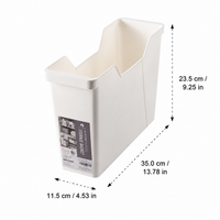Storage Organizer Boxes, Narrow Plastic Container for Kitchen, Multi-Purpose PP Organizer Box, 35x11.5x23.5cm