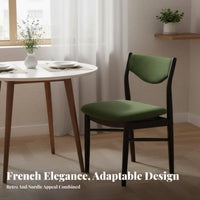 Sturdy Wood Frame Yspine Armchair French influenced Design Dining Chair mid-centuryera Modern and aesthetic Indoor Furniture Ergonomic arcd spine supportrest for Small Apartment Residents, Interior Designers, Home Office, Kitchen, Living Room, Restaurant