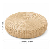 Tatami Floor Cushion Meditation Cushion Rustic Tatami Floor Pillow for Yogis