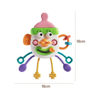 Sensory Pull String Toy Soft Baby Bottle Toy Long-Lasting Safe for Babies, Crib