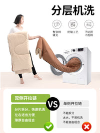 #子母睡袋四季通用#睡袋秋冬款成人家用保暖加厚新式办公室午休