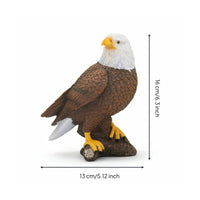 Eagle Figurine Majestic Eagle Figurine with Base Bird Sculpture Intricate Sturdy for Office Desk, Bookshelf