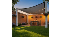 Shade Sail with Ropes Square Sail Block Canopy for Homeowners, Gardeners, Backyard, Pergola, Balcony