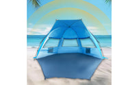 Beach Tent Mesh Openings Effortless-Setup Beachfront Tent Front Floor Mat for Outdoor