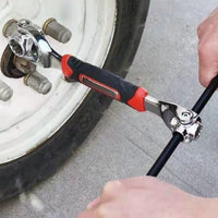 8-in-1 Ratchet Wrench with Rotating Head Double-Ended Ratchet Wrench Pivoting Hand Tool Magnetized for Mechanics, Diyers, Automotive Repair, Tight Confined Areas, Garage