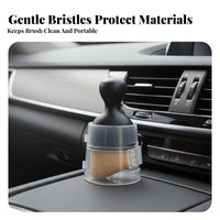 Removes Fog & Dust Car Glass Cleaning Wand Multi-Purpose Microfiber Windshield Brush Lightweight for Drivers, RV Owners, Home Glass Surfaces