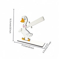 Wooden Animal Tissue Holder Compact Countertop Cute Animal Paper Towel Stand Space Saving Desktop Tissue Rack for Kitchen