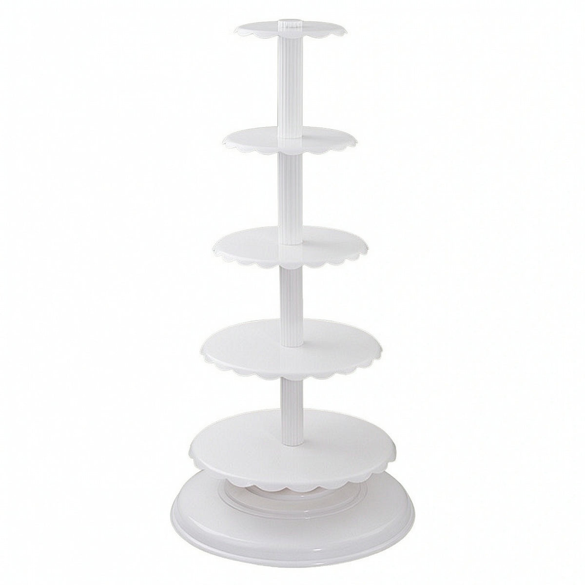 5 Tier Cake Stand Elegant Cake Stand with Plates Serving Display for Culinary Artists, Caterers