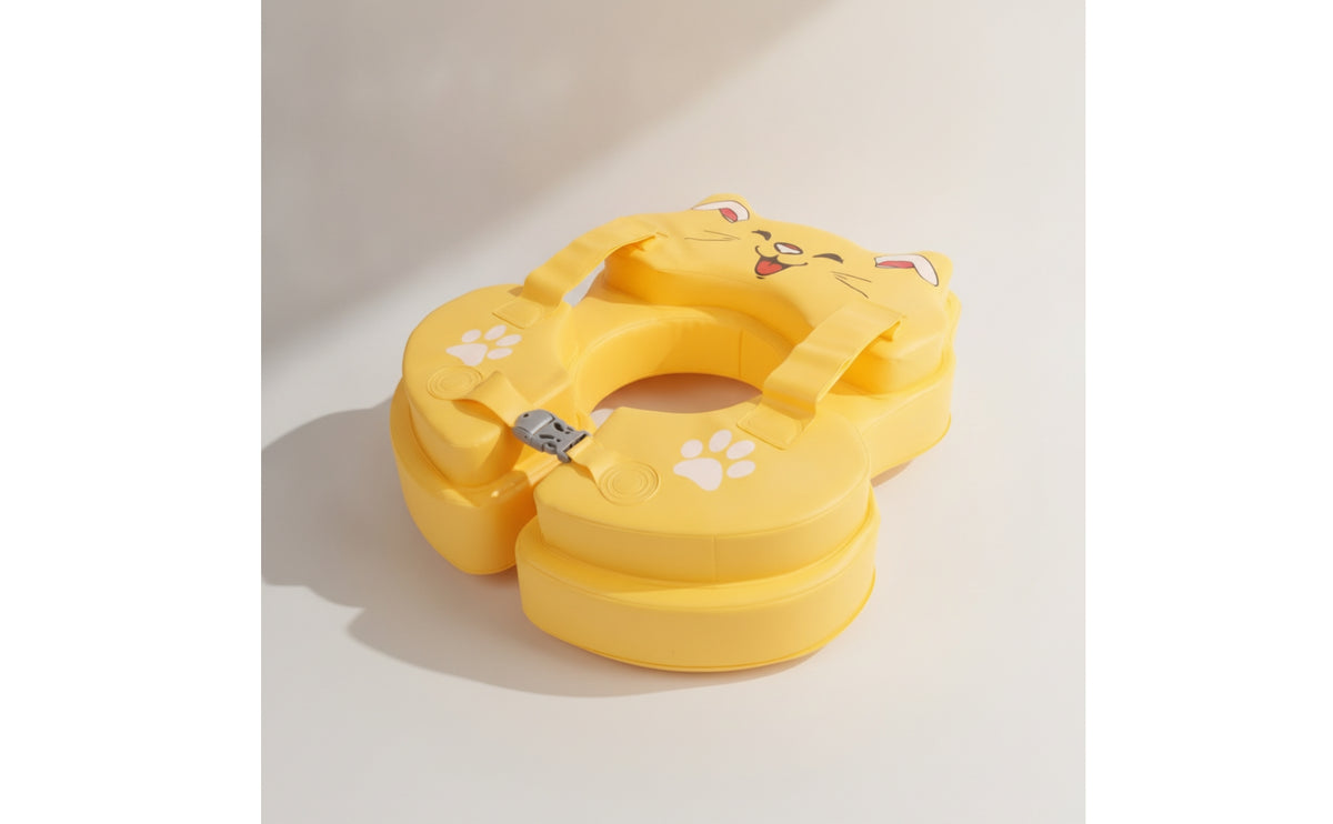 Double-Layered Baby Swim Float with Buckle Padded Infant Swim Buoyancy Aid Secure Safe for Toddlers