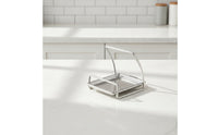 Pot Lid Rack with Drips Tray Removable Pot Lid Holder with Drips Tray Rust-Resistant for Kitchen Counter, Cooktop Side