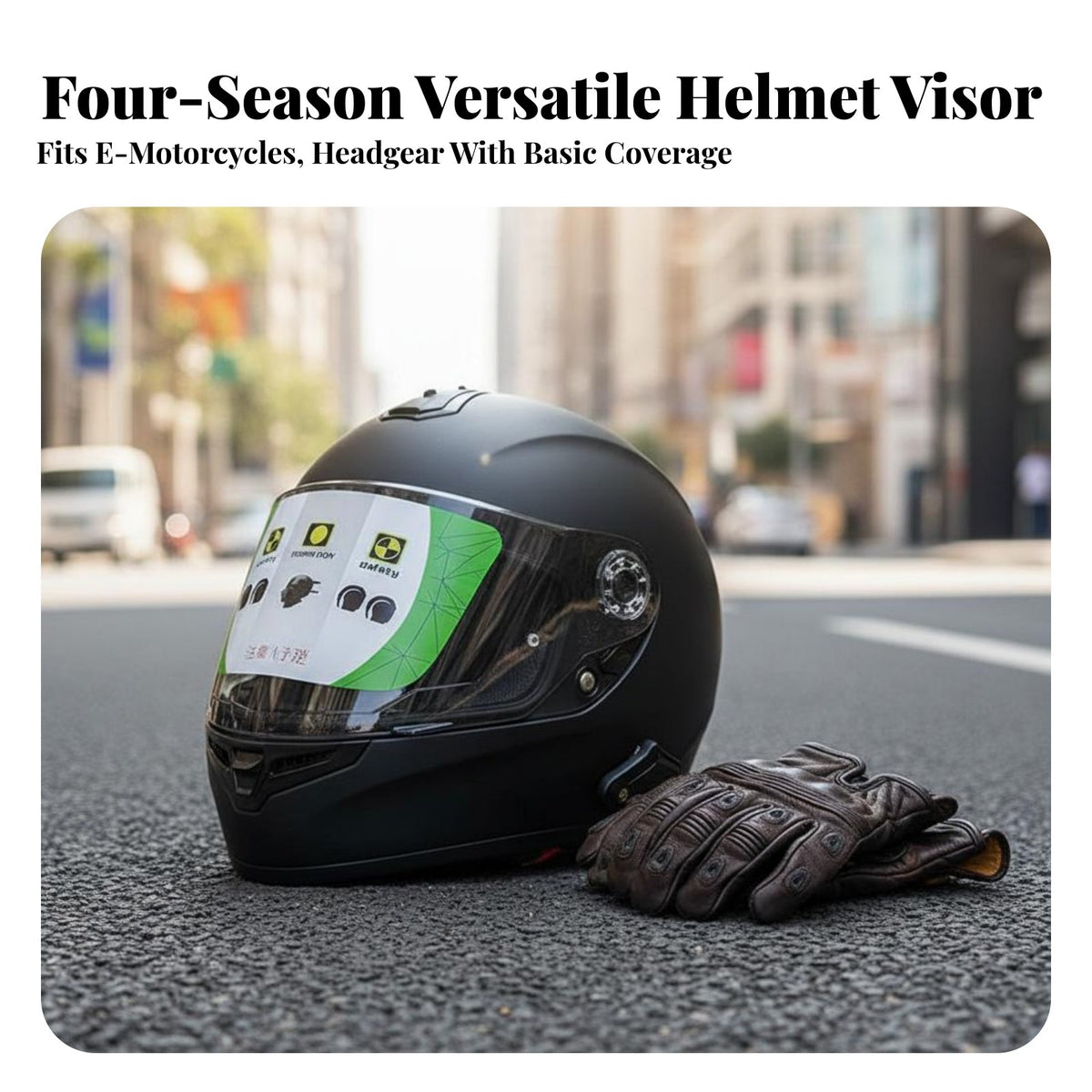 Replacement Helmet Lens Multi-Season Transparent Half Helmet Visor Anti for Adults Riders