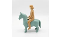 Horse Equestrian Figurine Painted Resin Figurine Decorative Sculpture for Garden Display