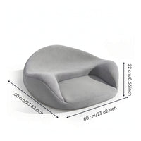 Ergonomic Cushion with Backrest Memory Foam Meditation Cushion Supportive Meditation Pillow Contoured for Meditators, Yogis, Mindful Movement Practice