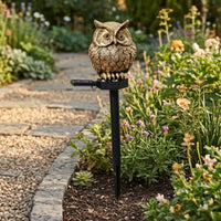 Garden Stake Light with Sunlight Collector Animal Owl Garden Stake Lamp Decorative Owl Ornament for Gardeners, Homeowners, Flower Bed, Lawn