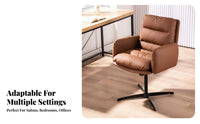 Cushioned Makeup Chair Shell-Shaped rearrest Scalloped rear Chair Upholstered Gold-Tone Legs for Home Decorators, Homeowners